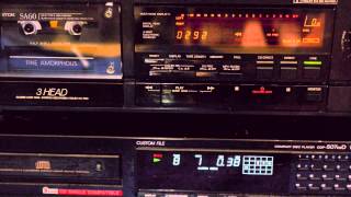 JVC TDV621 3Head HXPro Cassette Deck Record demo [upl. by Noned69]