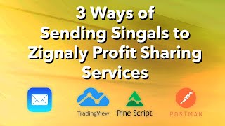 3 Ways of Sending Signals to Zignaly Profit Sharing  Email TradingView Webhook API GET Postman [upl. by Arihs]