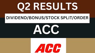 Acc Q2 Results 2025  Acc result Today  Acc Share Latest [upl. by Mixam]