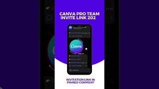 Canva Pro Invitation link in pinned comment canva canvas canvaprofreelifetime [upl. by Huesman186]