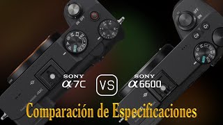 Sony A7C vs Sony A6600 Una Comparación de Especificaciones [upl. by Ayerhs]