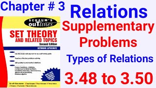 Schaums outlinesSet Theory Supplementary Problem Chapter 3 348 to 350 [upl. by Concoff]