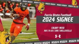 2024 Ferris State Football Signee Colbey Reed FSUNSD24 [upl. by Justen]