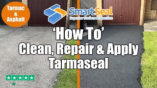 Tarmac Repair and Tarmac Sealer HOW TO Clean Paint and Maintain Driveways [upl. by Dallon]