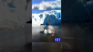 Small Fragment of Iceberg Descends into Water Nature YesEpicYes Climate [upl. by Leissam]