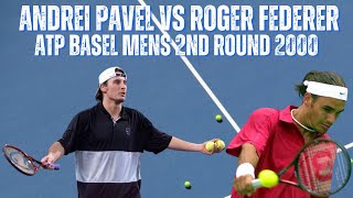 ANDREI PAVEL VS ROGER FEDERER  2000 MENS ATP BASEL 2ND ROUND [upl. by Dalston833]