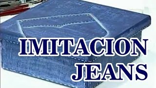 MANUALIDADES IMITACION JEANS [upl. by Kelwunn]