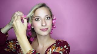 Spoolies Hair Curlers  Original Pink How to Use Heatless Curlers for Beautiful Healthy Hair [upl. by Brozak]