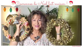 Comment faire des couronnes de Noël  Recyclage [upl. by Ettebab]