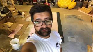 How to Refinish Kitchen Cabinets Part 2Cleaning and Prepping Doors [upl. by Aneahs733]