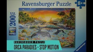 Ravensburger Puzzle  Orca Paradies  200 Teile  Stop Motion 🎬 [upl. by Veradis75]