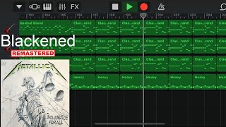 Metallica  Blackened Remastered GarageBand cover [upl. by Ogawa]