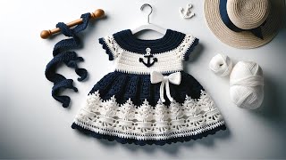 💯 👗Vestidos de Crochet para Niñas Diseños Modernos y Elegantes IA [upl. by Mikes]