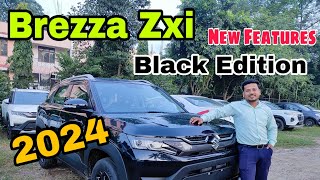 Maruti Suzuki Brezza Black Edition 2024  Brezza Zxi Full Review [upl. by Heinrick]