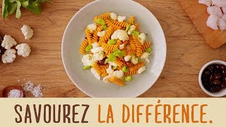 Fusilli de lentilles corail à la lotte au choufleur et aux fèves parfumé à la menthe [upl. by Anayia]