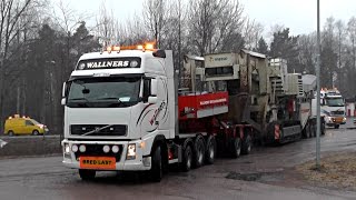 Volvo FH16 540 6x4 amp Volvo FH16 660 6x4 With Wide Loads [upl. by Aicilaf]