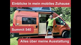 Einblicke in mein mobiles Zuhause  Pössl Summit 540  Meine Ausstattung und Tipps [upl. by Atrim]