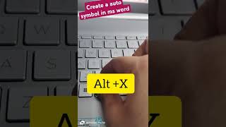Create a auto symbol in ms word short viral trending [upl. by Melisse583]