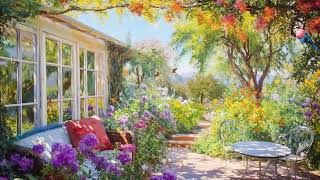 In Monets garden listen to beautiful piano music and pleasant ambient sounds fall asleep peacefully [upl. by Eedeed]