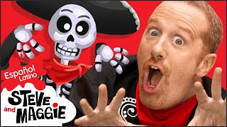 Historia de disfraces de Halloween de la familia dedo para niños con Steve y Maggie Español Latino [upl. by Bunni]