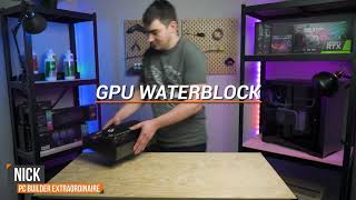 How to INSTALL an RTX Graphics Card Water Block  ASUS Strix RTX 2080 GPU [upl. by Aziram]