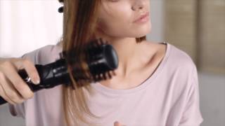 How to use a hot air brush on curly hair  The Knot Dr™ AllInOne Dryer Brush by Conair® [upl. by Dorelle]