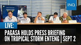 LIVE Pagasa holds press briefing on Tropical Storm Enteng  Sept 2 [upl. by Petrick]