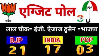 Jammu Kashmir Assembly election opinion poll 2024  Jammu Kashmir taaja survey  PDP  BJP  CONG [upl. by Teddman]