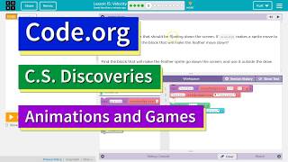 Codeorg Velocity Lesson 155 Tutorial with Answers  CS Discoveries Unit 3 [upl. by Publius535]