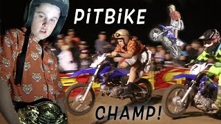 Dangerboy Wins World National Pit Bike Championships at Mini Os [upl. by Ellemac]