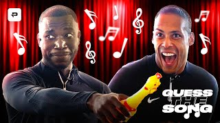 VAN DIJK CAN SING 😱🔥  VIRGIL VAN DIJK and HARRY PINERO in GUESS THE SONG 🎶 [upl. by Peih887]