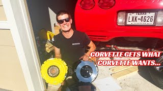 C5 Corvette Clutch Swap  Chromoly Flywheel [upl. by Wolcott]