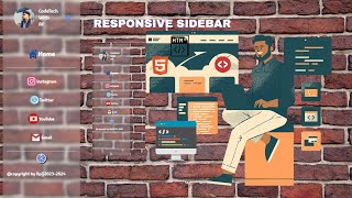 How to Create a Responsive SideBar for Web Applications [upl. by Xer894]