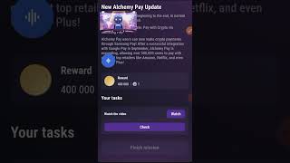 Tapswap New Alchemy Pay Update Tappy Explained [upl. by Loren]