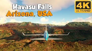 Drone view of Havasu Falls Arizona USA [upl. by Enyamrahc]