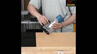 Levoite 2 in 1 Invisible Fastener Slotting Bracket Locator Base for Trimmer Router [upl. by Ydnyl]