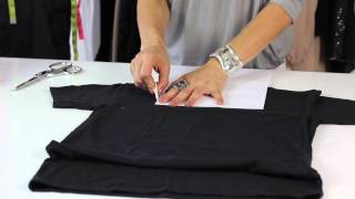 How to Give a TShirt a Square Neck  Style Savvy [upl. by Micah]