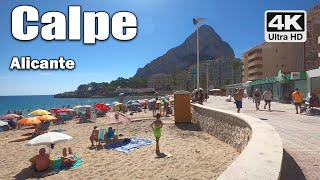 Summer in Calpe Alicante 🏖️ 4k Virtual Walking Tour Spain [upl. by Zeuqcaj147]