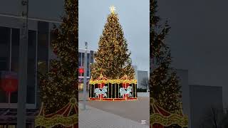 Christmas tree in Šalčininkai Lithuania [upl. by Ibby]