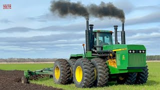 890 HP 10X 890 COPY CAT Tractor Plowing [upl. by Enineg]