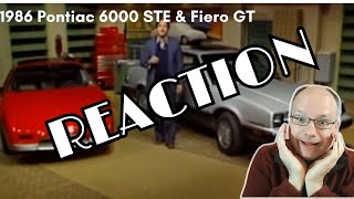 1986 Pontiac 6000STE and Fiero GT Reaction Motorweek Retro [upl. by Blatt944]