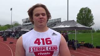 2018 Rivals Camp JCA 2019 OT Dave Monnot [upl. by Cord983]