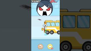 Hide Me  Stick and Schoolbus hiding shorts gaming stickman funny [upl. by Aneeled]