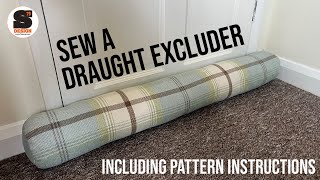 Sew your own DRAUGHT EXCLUDER or bolster cushion Pattern instructions included [upl. by Anneg]