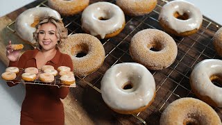 Super Easy Baked Pumpkin Donuts in just a FEW minutes [upl. by Peednas877]