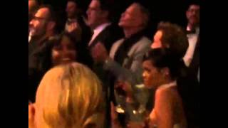 Rihanna dancing to Diana Ross at the 2014 AmFAR Gala in Los Angeles [upl. by Lian]