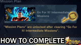 How to complete quotGo For It Intermediate Missionsquot in Dragon Ball Legends amp Unlock Key [upl. by Enneyehc35]