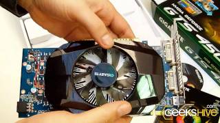 GeForce GTS450  Gigabyte  Unboxing by wwwgeekshivecom [upl. by Nirok]