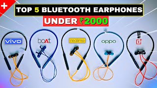 Top 5 Best Neckbands Under 2000🔥Best neckbands Under ₹2000 in 2024⚡ [upl. by Bortz]