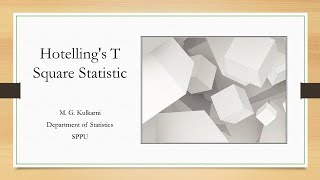 Hotellings T Square Statistic [upl. by Florence76]